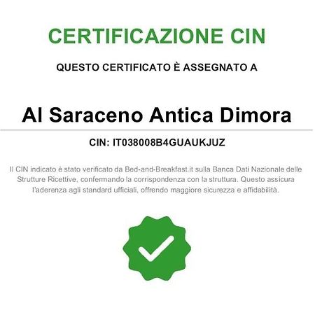 מלון פררה Dimora Al Saraceno מראה חיצוני תמונה